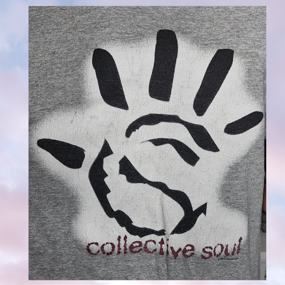 Vtg 1999 Collective Soul Dosage Concert Band Rock Grey Mens T-Shirt Size Large - Picture 2 of 7